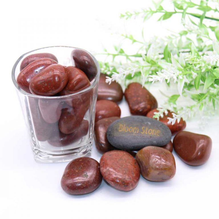 AAA Grade Red High Polished Pebbles for Garden - BloomStone