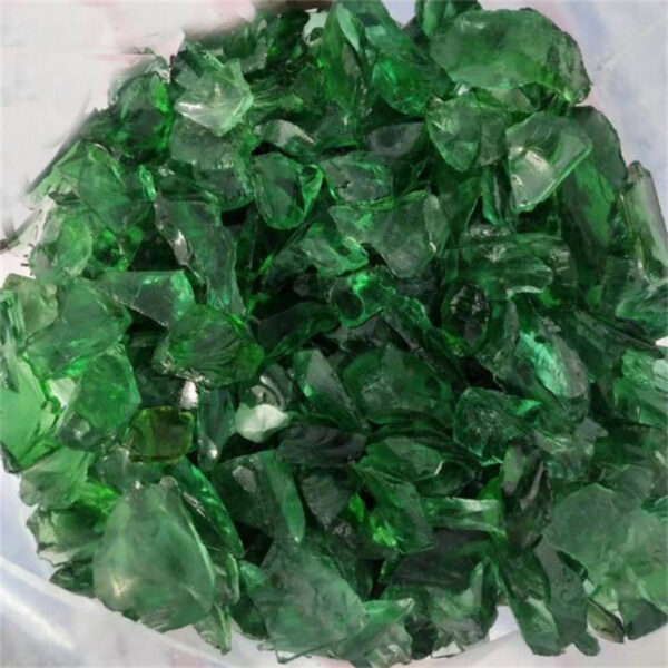 green glass rock fire glass