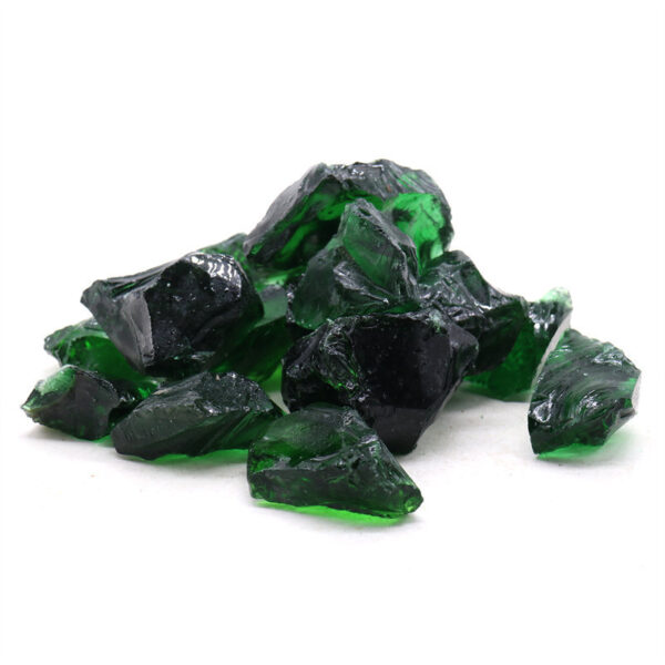 green glass rock fire glass