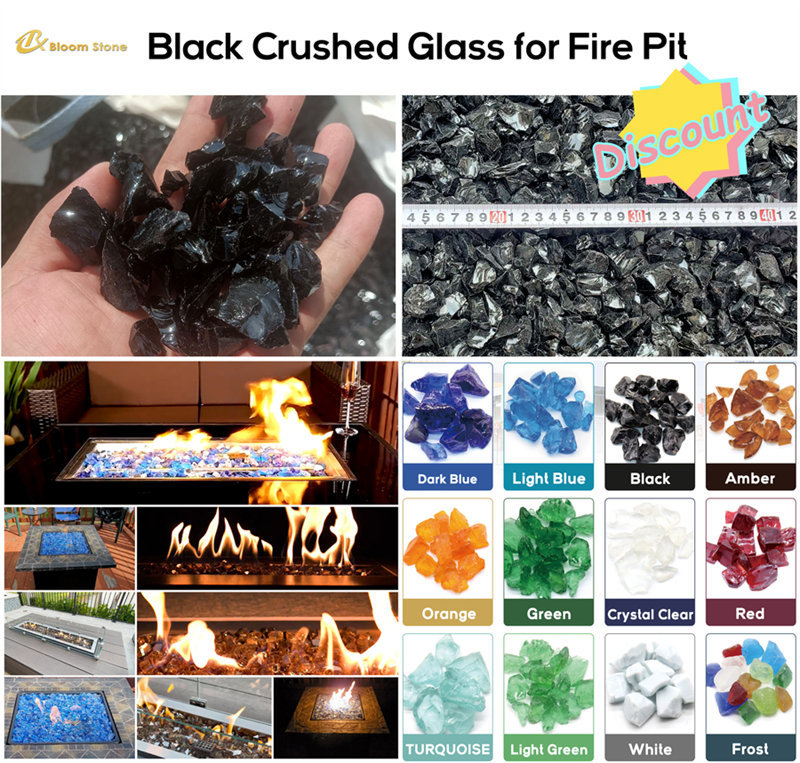 glass rock fire glass