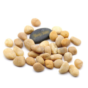 Natural Yellow Pebble Stones for Landscaping and Decoration