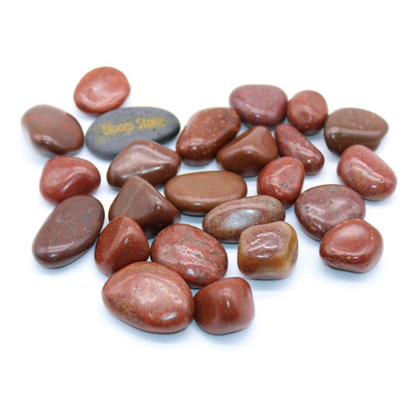 Premium Red Polished Pebbles for Decorative Use