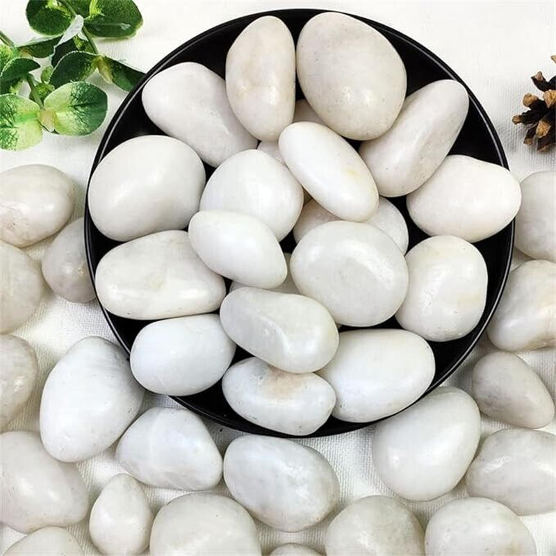 Premium White Polished Pebbles