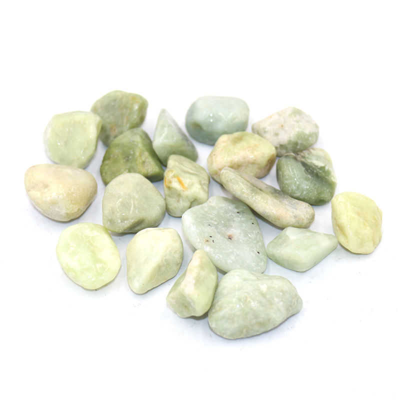 Tumbled Jade Green Stones-wet