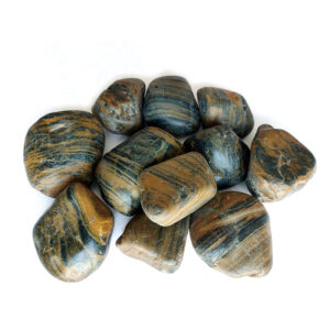 A-Grade Stripe Polished Pebbles (Tiger Stripe)