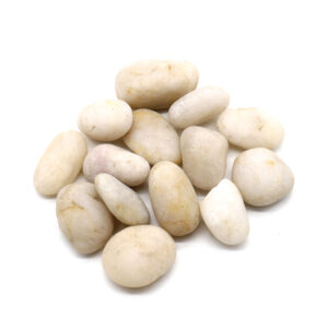 A-Grade White Polished Pebbles for Landscaping & Décor